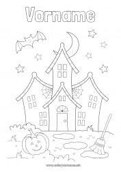 Kostenlose Zeichnung Halloween Spukhaus