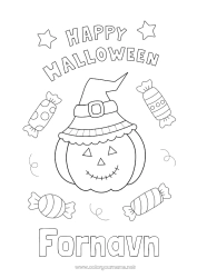 Gratis tegning Slik Græskar Halloween Græskarlampe Tilmelding 
