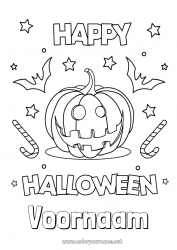 Gratis tekening Pompoen Halloween Jack O'Lantern Inscriptie 'halloween'