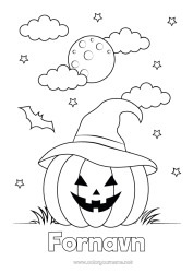 Gratis fargelegging Gresskar Halloween Jack O'Lantern