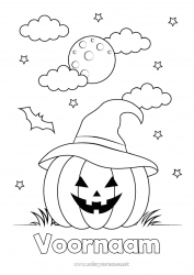 Gratis tekening Pompoen Halloween Jack O'Lantern