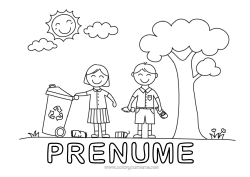Pagină de colorat gratuită Ecologie