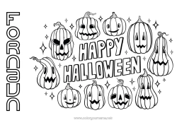 Gratis farvelægning Græskar Halloween Græskarlampe Tilmelding