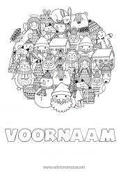 Gratis tekening Beer Kerstman Sneeuwpop Kerstmis Bosdieren