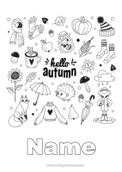 Free colouring Autumn