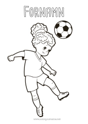 Gratis teckning Fotboll Fotboll Sport Lagsporter Kvinnlig fotboll Fotbollsspelare