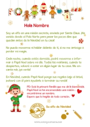 Colorear para personalizar Elfos de navidad Navidad Cartas de elfos bromistas Carta de Llegada del Elfo