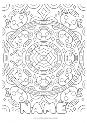 Free drawing Halloween Mandala