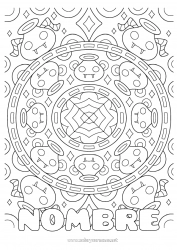 Colorear gratis Halloween Mandala