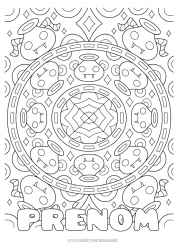 Dessin gratuit Halloween Mandala