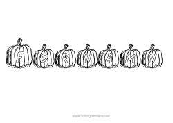 Gratis färgläggning Pumpa Halloween Utsmyckat namn