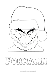 Färgläggningssida att anpassa Grinch