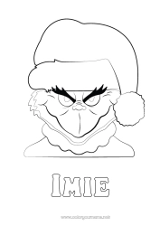 Kolorowanka do personalizacji Grinch