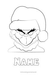 Free colouring Grinch