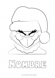 Colorear para personalizar Grinch