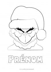 Coloriage gratuit Grinch