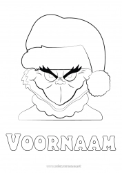 Gratis kleurplaat Grinch