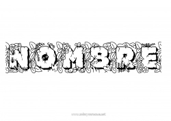 Colorear gratis Araña Flores Animales Hojas Nombre decorado Hormiga Insectos