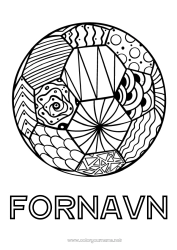 Fargeleggingssiden å tilpasse Fotball Fotball Sport Ballonger Zentangle Lagidrett