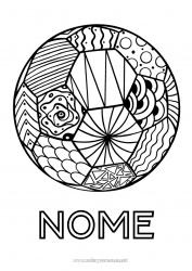 Desenho grátis Futebol Bola de futebol Esporte Bolas Zentangle Sports d'équipe