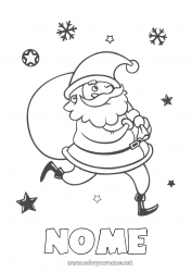 Disegno gratuito Babbo Natale Natale Sacca