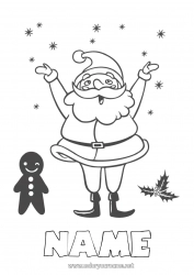 Free drawing Santa Claus Christmas Gingerbread