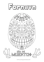 Gratis tegning De dødes dag Mexico Calaveras, hodeskaller