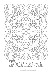 Gratis fargelegging Flaggermus Godteri En godteri eller en spøk? Halloween Mandala Mus Godbiter, søtsaker Komplekse fargelegginger Fugler og flygende pattedyr Skogsdyr Smokk