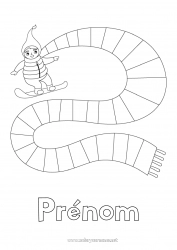 Coloriage gratuit Sport Autres sports écharpe