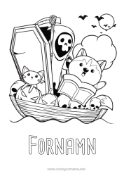Gratis färgläggning Monster Båt Marina fordon