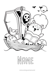 Free colouring Monster Boat Marine vehicles