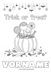 Kostenlose Zeichnung Bonbons Ein Bonbon oder ein Zauber? Halloween Leckereien, Süßigkeiten Lutscher