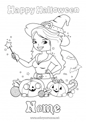 Colorazione gratuita Strega Halloween Iscrizione 