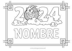 Dibujo libre Dragón Año Nuevo chino Dragones, unicornios y animales fantásticos 2024