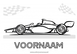 Gratis tekening Voertuigen Auto Formule 1 Race Auto's, busjes en campers Motorsporten