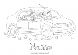 Free drawing Dad Mum Vehicles Car Cars, vans, and motorhomes