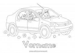 Kostenlose Zeichnung Papa Mama Fahrzeuge Auto Autos, Vans und Wohnmobile