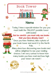 Free colouring Christmas Elves Christmas Elf's Mission Letters from Mischievous Elves Book Reading