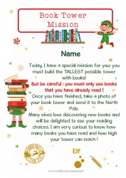 Coloring to customize Christmas elves Christmas Elf's Mission Letters from prankster elves Book Reading