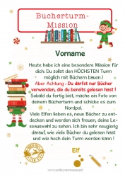 Kostenlose Zeichnung Weihnachtself Weihnachtselfenmission Elfenstreiche-Briefe Buch Lesen