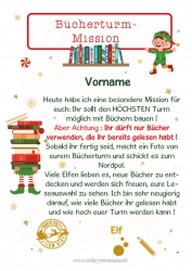 Kostenlose Zeichnung Weihnachtselfenmission Elfenstreiche-Briefe Buch Lesen