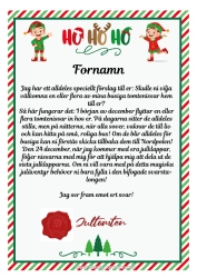 Gratis färgläggning Brev från busiga tomtar Tomtens ankomstbrev En enda busig tomte Flera busiga tomtenissar