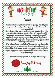 Kolorowanka za darmo Listy psotnych skrzatów List powitalny od skrzata Tylko jeden psotny skrzat Kilku psotnych elfów