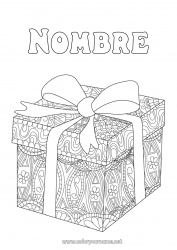 Colorear gratis Regalos Zentangle