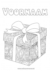 Gratis tekening Cadeaus Zentangle