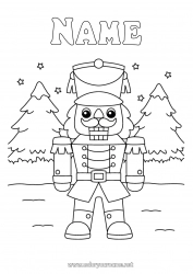 Coloring to customize Toys Games and toys Nutcracker