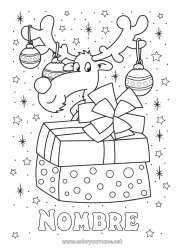 Dibujo libre Regalos Reno Bolas de Navidad Animales Animales del bosque