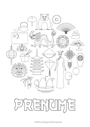 Pagină de colorat personalizată China - China Simboluri
