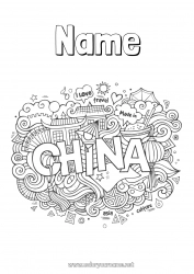 Free drawing Geography China Symbols