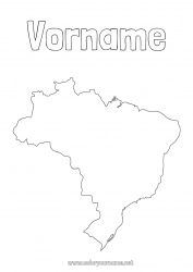 Kostenlose Zeichnung Geografie Brasilien Landkarten